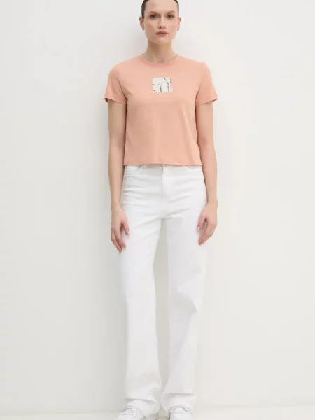 Calvin Klein Jeans kratka majica oranžna