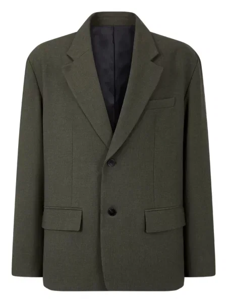 Sacou Studio Tomboy cu un singur rând de nasturi verde