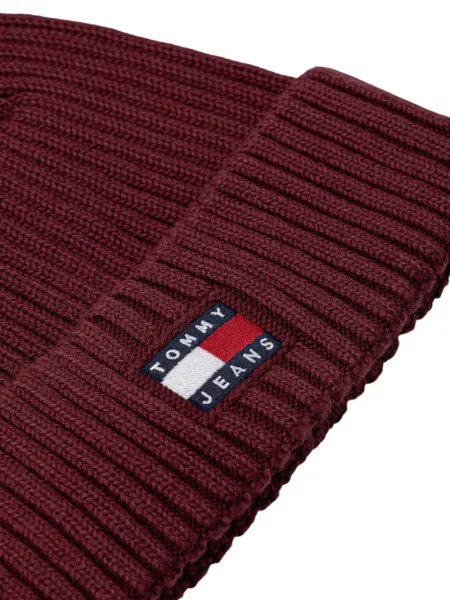 Шапка Tommy Jeans бордо червено