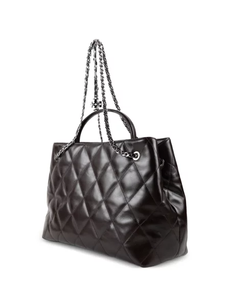 Shopper kabelka Tory Burch hnedá