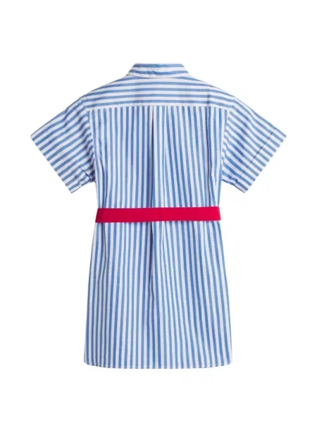 Sukienka koszulowa dziecięca Maison Kitsune niebieska