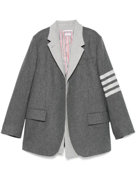 Sacou Thom Browne de flanelă gri