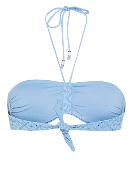 Bikini Twinset ażurowy niebieski