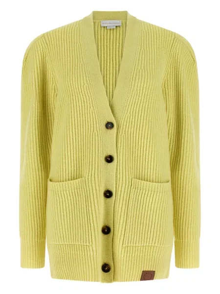 Cardigan Stella Mccartney cu decolteu în V galben
