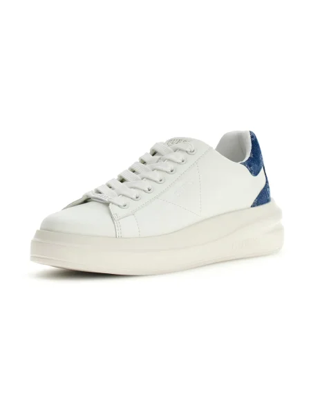 Sneakerși Guess din piele alb