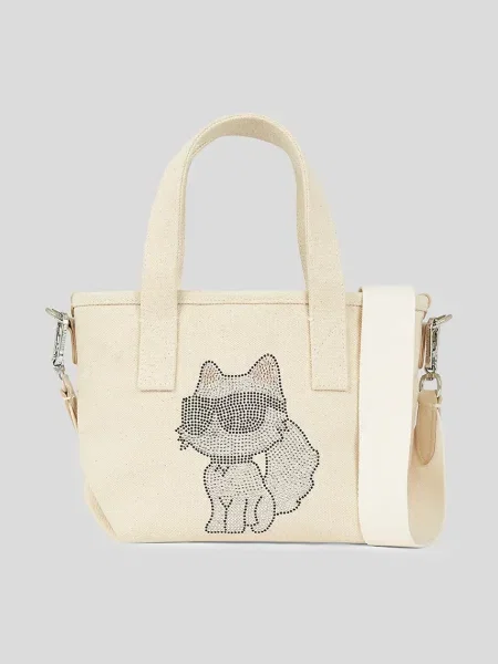 Чанта Karl Lagerfeld IKON CHOUP бежово