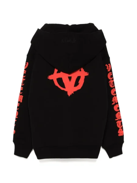 Bluza z kapturem dziecięca Vetements czarna
