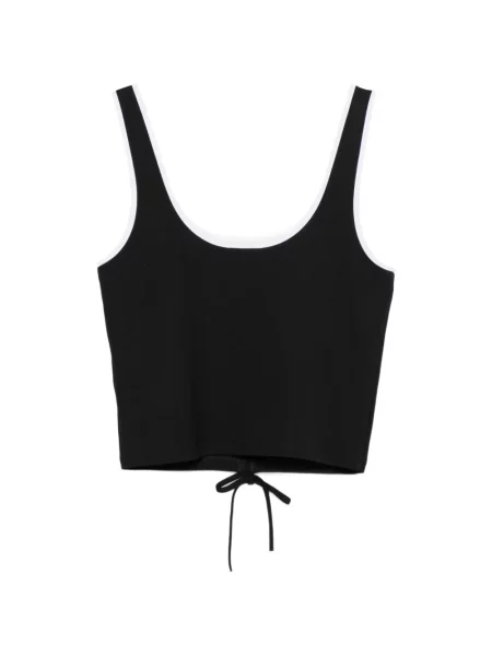 Top Karl Lagerfeld Jeans cu cordon negru