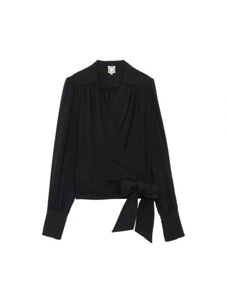 Lniana bluzka Ines De La Fressange Paris żółta