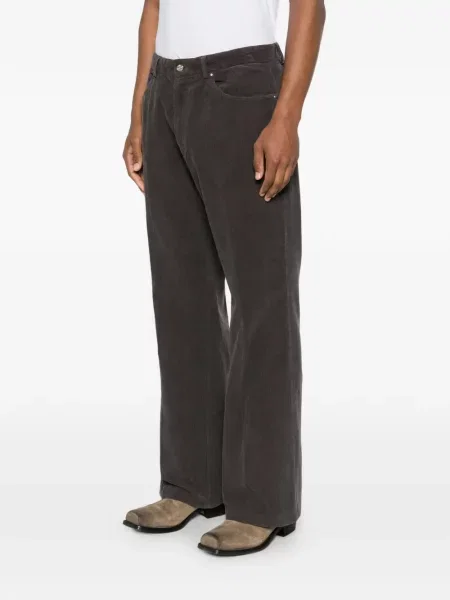 Pantaloni Second/layer de catifea cord maro