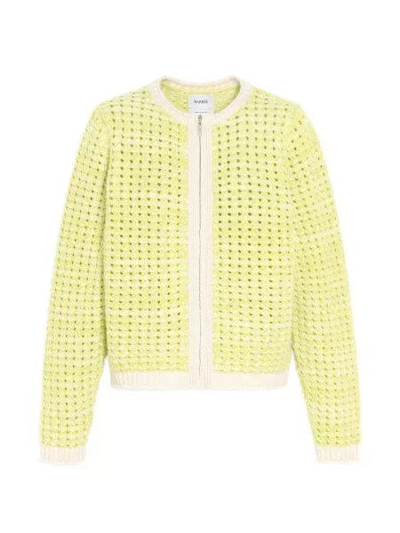 Cardigan Barrie tricotate verde