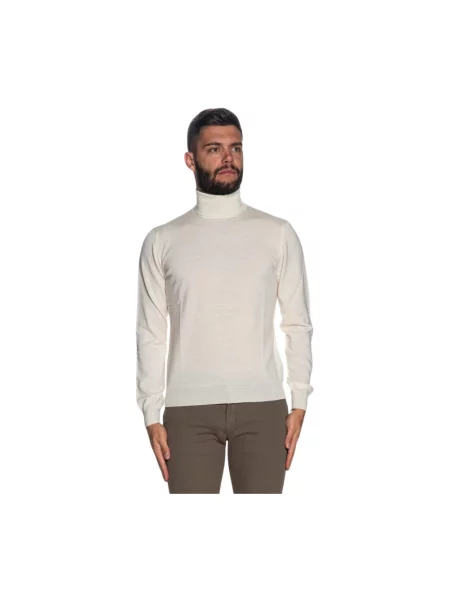 Sweter z golfem Gran Sasso do golfa biały