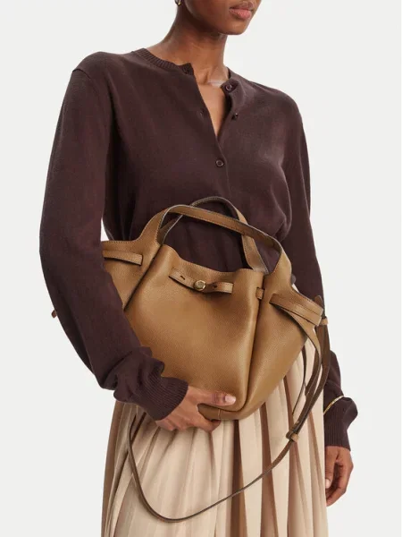 Tory Burch Τσάντα Romy Satchel καφέ