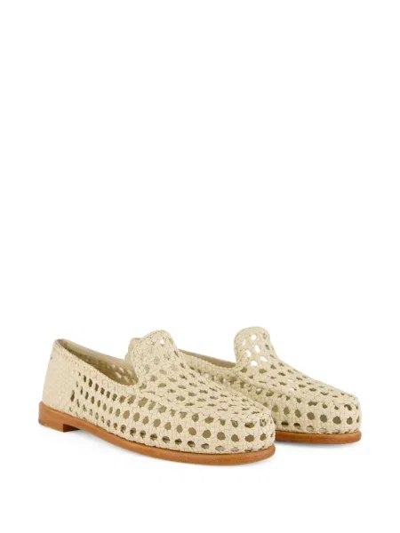 Pantofi loafer Dragon Diffusion din piele alb