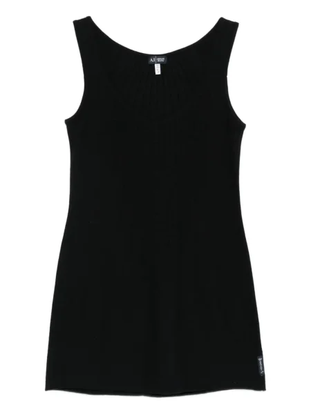 Plisované tílko Giorgio Armani Pre-owned černé