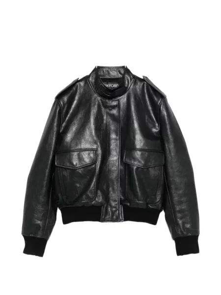 Geanta de piele Tom Ford negru