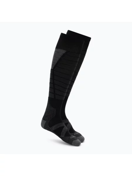 Șosete pentru bărbați Darn Tough Function X OTC Midweight with Cushion w/ Padded Shin black negru