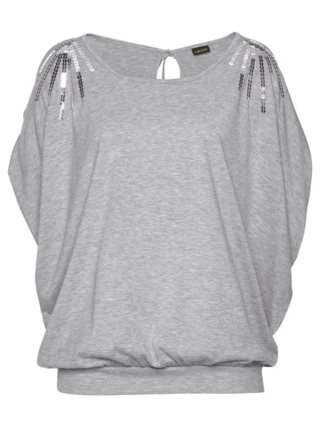 LASCANA Tricou amestecat gri