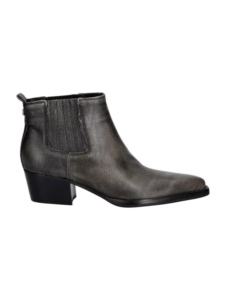 Buty do kostki Guess skórzane czarne