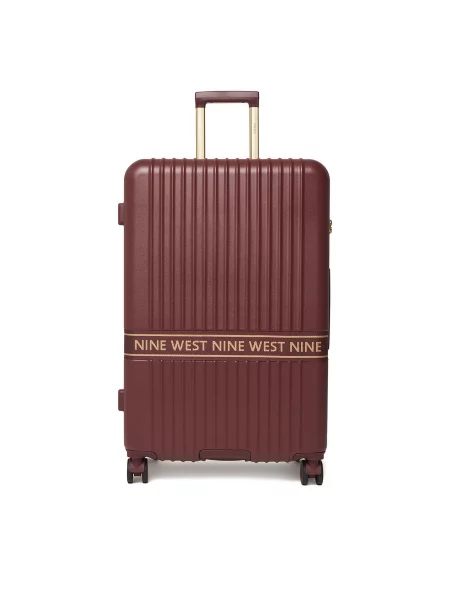 Nine West Velik kovček Bordo rdeča
