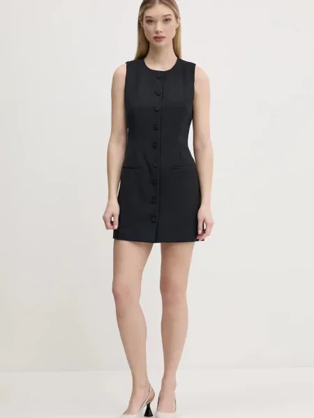Obleka Abercrombie & Fitch črna