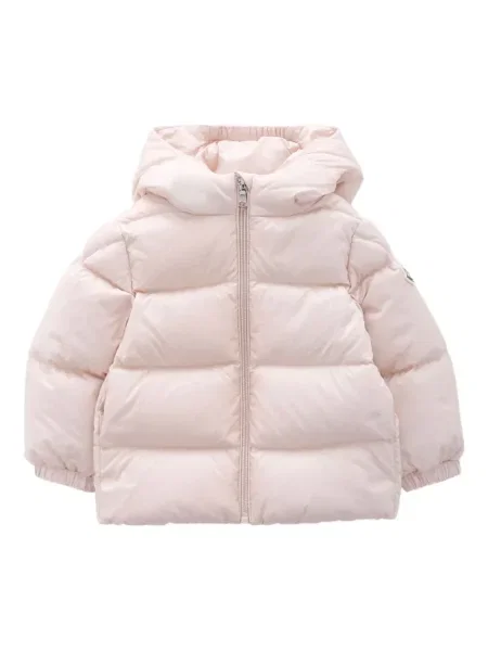 Kurtka puchowa dziecięca Moncler Enfant różowa
