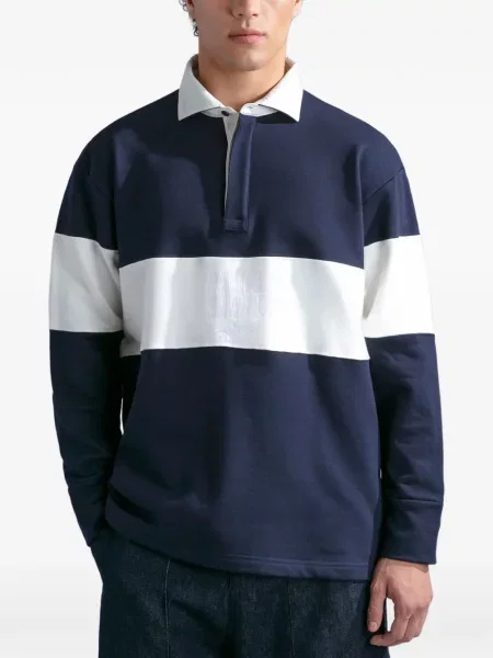 Ριγέ polo Paul & Shark μπλε