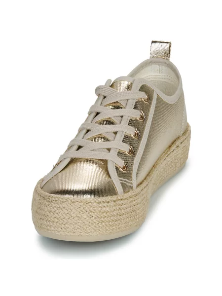 Sneakerși Only cu șireturi din dantelă bej