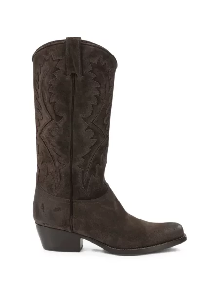 Botine Sartore din piele de căprioară maro