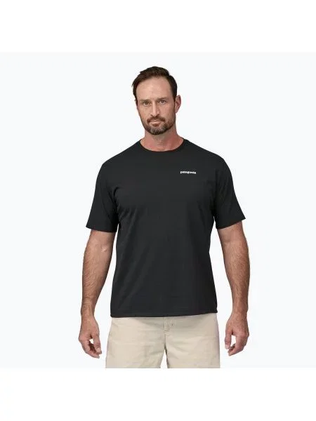 Koszulka trekkingowa Patagonia Logo Responsibili-Tee black czarna