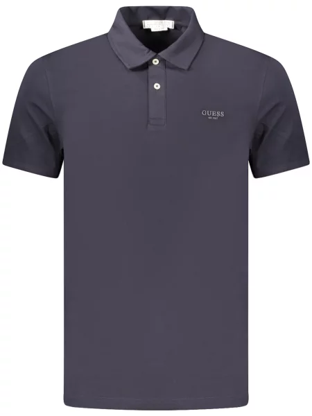 Tricou polo Guess Jeans albastru