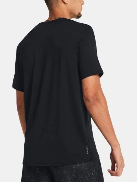 Under Armour Rush Energy pánske tréningové tričko black/black čierna