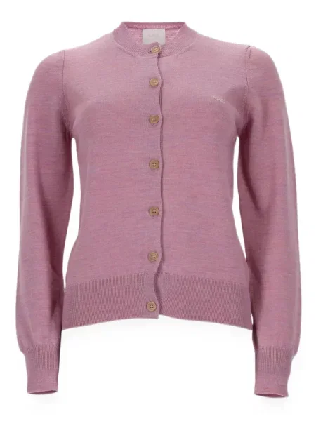 Cardigan A.p.c. de lână roz