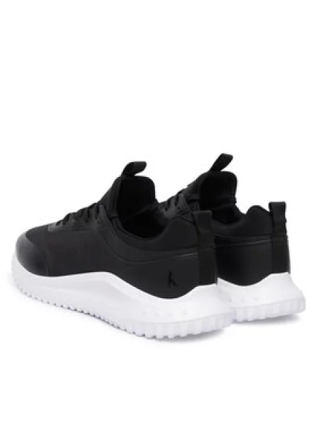 Calvin Klein Superge Eva Runner Laceup Sock Mat Mix črna