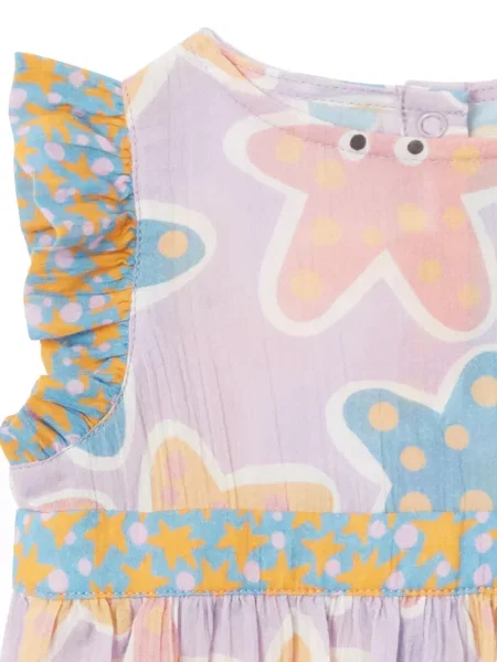 Krótki kombinezon dziecięcy Stella Mccartney fioletowy