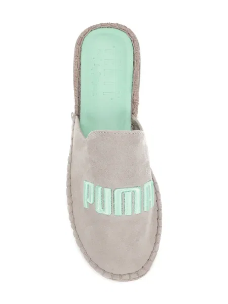 Espadrile Fenty X Puma cu broderie fără toc verde