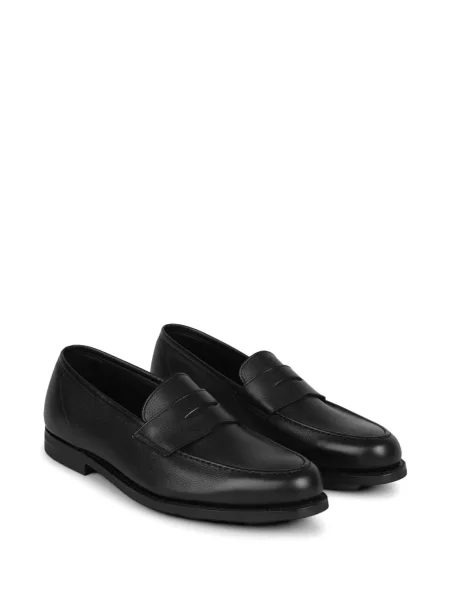 Кожени лоуфъри Crockett & Jones черно