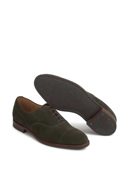 Σκαρπίνια oxford Crockett & Jones σουέτ πράσινο