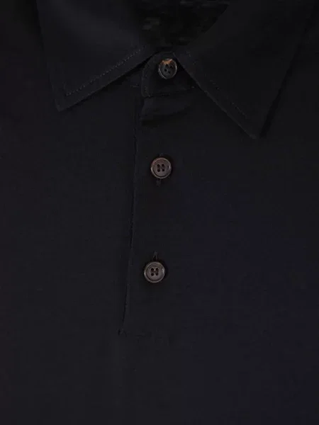 Lung tricou polo Zanone albastru