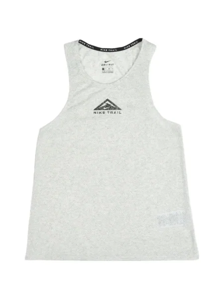 Prugasta vesta Nike s okruglim izrezom od flisa crvena