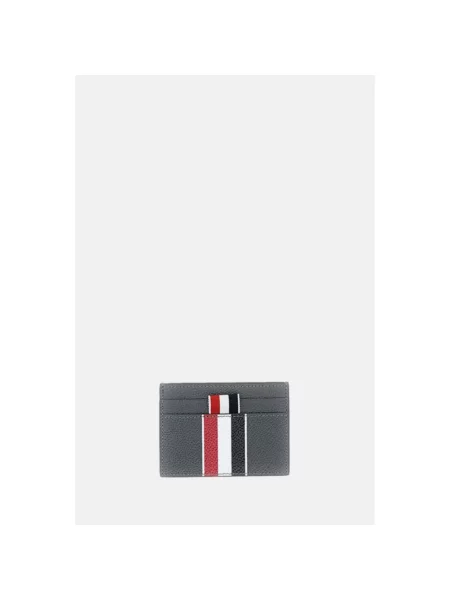Portfel Thom Browne skórzany dwustronny szary