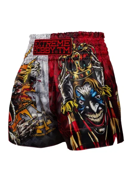 Spodenki Muay Thai EXTREME HOBBY KILLER CARDS 2 czerwone