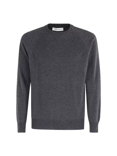 Sweter Kangra wełniany szary
