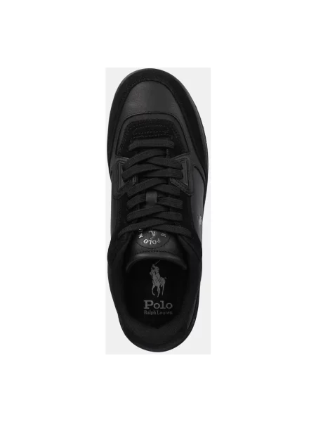 Sneakersy Polo Ralph Lauren skórzane czarne