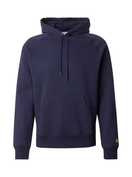 Geacă Carhartt Wip cu glugă albastru