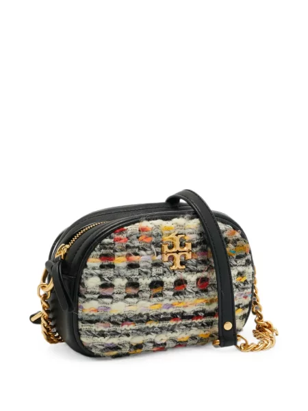 Geantă Tory Burch din tweed alb