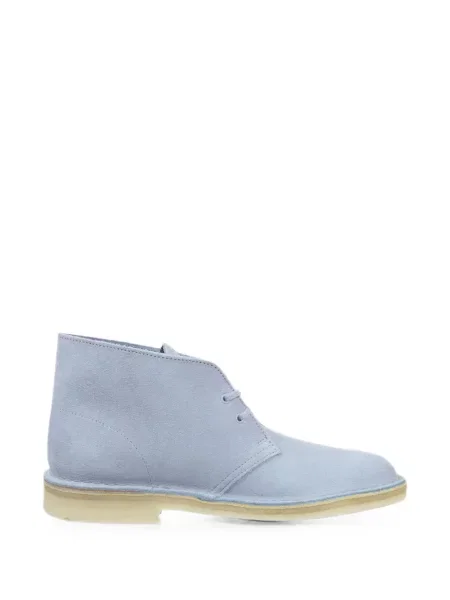 Ghete desert Clarks cu șireturi din dantelă albastru
