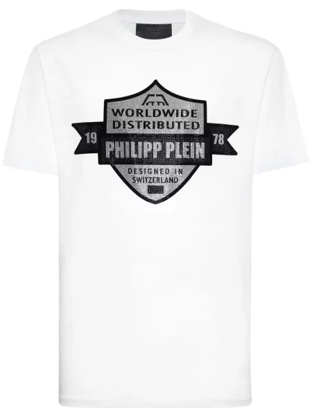 Tricou Philipp Plein alb