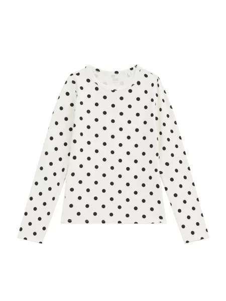 WE Fashion Tricou negru alb