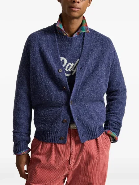 Șosete Polo Ralph Lauren cu broderie în carouri de flanelă verde